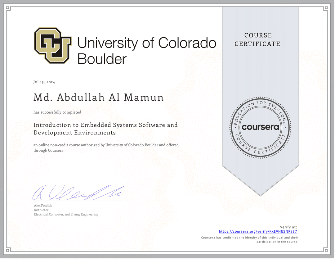 Introduction to Embedded Systems Software and Development Environments